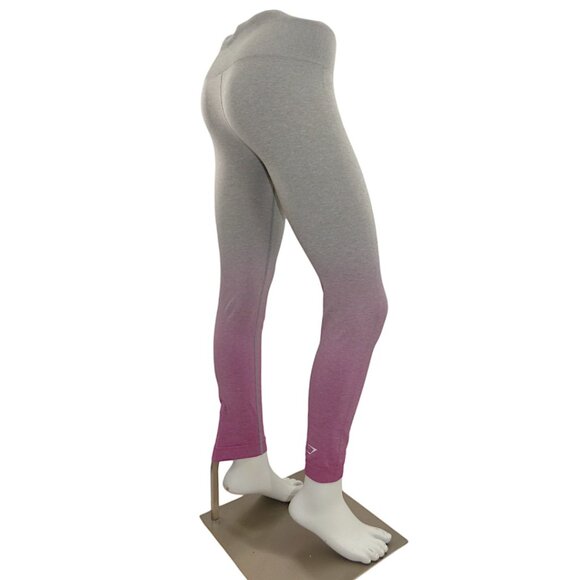 Gymshark Pink Ombré Leggings M – Athleisure BBL Aesthetic Workout Core - Picture 6 of 10